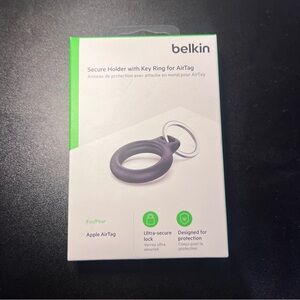 Belkin Secure Holder with Key Ring for AirTag - Black